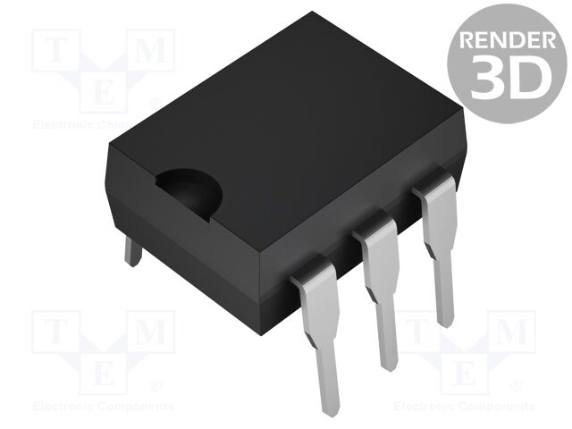 Optocoupler; THT; Ch: 1; OUT: Darlington; 5kV; DIP6; Colour: black