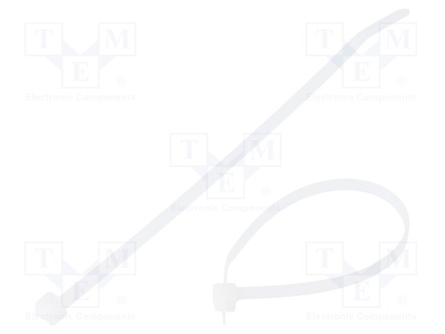 Cable tie; L: 142mm; W: 3.6mm; polyamide; 178N; natural; Ømax: 35mm