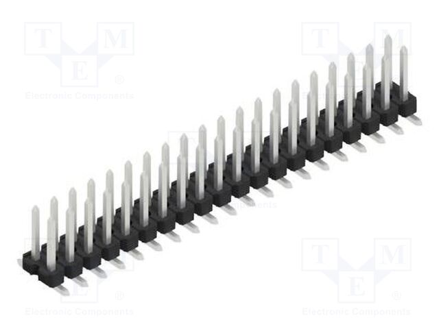 Connector: pin strips; pin header; male; PIN: 40; 2.54mm; SMT; 2x20
