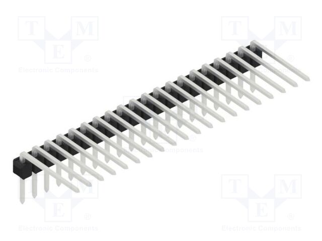 Connector: pin strips; pin header; male; PIN: 20; 2.54mm; THT; 1x20