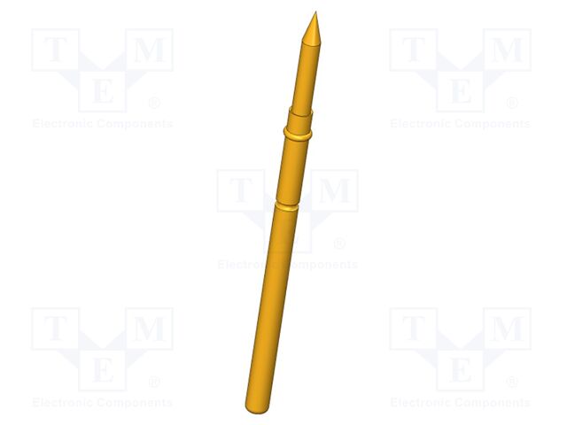 Test needle; Operational spring compression: 4mm; 5A; Ø: 1.3mm