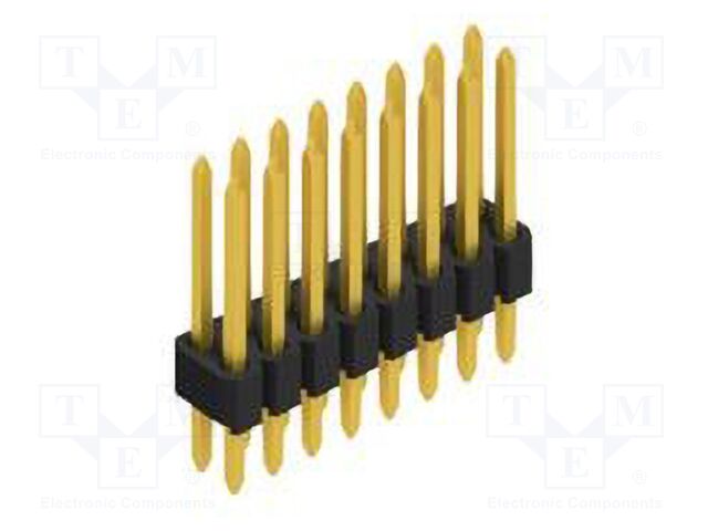 Connector: pin strips; pin header; male; PIN: 16; 1.27mm; THT; 2x8