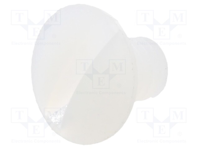 Screw; M4x6; 0.7; Head: countersunk; slotted; 1,3mm; polyamide