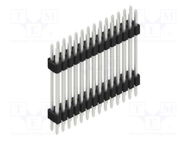 Connector: pin strips; pin header; male; PIN: 28; 1.27mm; THT; 2x14
