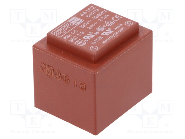Transformer: encapsulated; 2.3VA; 230VAC; 24V; 96mA; Mounting: PCB