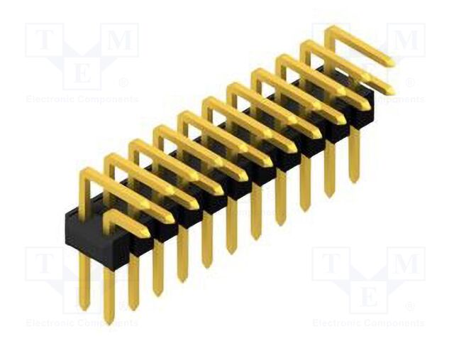 Connector: pin strips; pin header; male; PIN: 22; 2.54mm; THT; 2x11