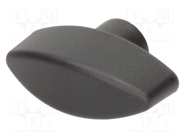 Knob wing; M10; 13mm; H: 34mm; polyamide; black; W: 56mm