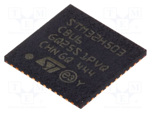 IC: ARM microcontroller; Flash: 128kB; 250MHz; SRAM: 32kB; UFQFPN48