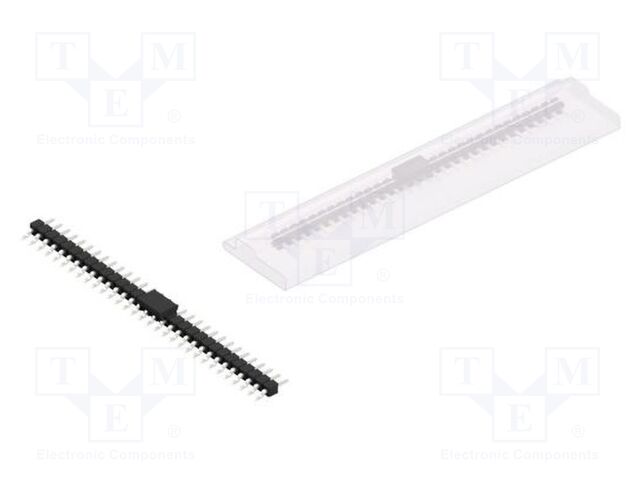 Connector: pin strips; pin header; male; PIN: 31; 2.54mm; SMT; 1x31