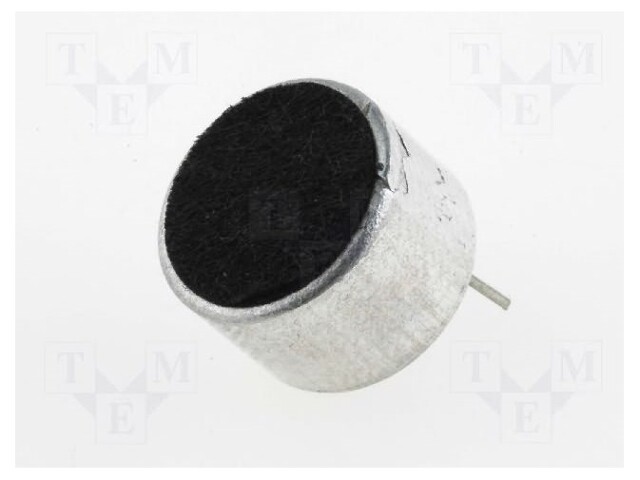 Microphone; Body dim: Ø9.7x6.5mm; 2.2kΩ; 500uA; 1.5÷10V; SNR: 60dB
