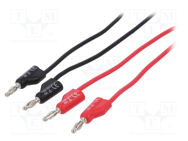 Test acces: set of test leads; 4mm banana plug-4mm banana plug