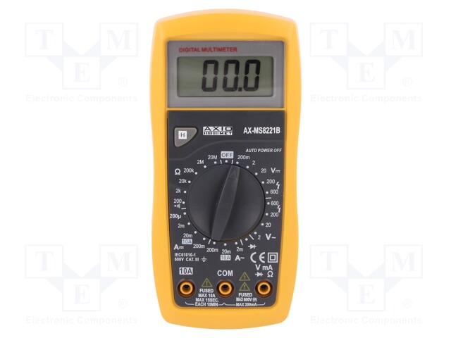 Digital multimeter; LCD 3,5 digit (1999) 15mm; 2,5x/s