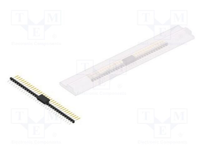 Connector: pin strips; pin header; male; PIN: 32; 2mm; SMT; 1x32