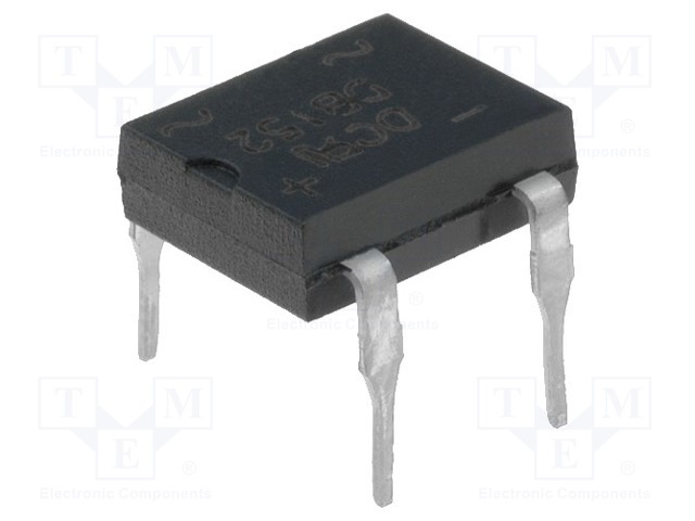 Single-phase bridge rectifier; Urmax: 100V; If: 1.5A; Ifsm: 50A