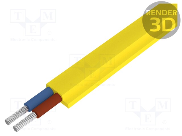 Wire; automatics,data and power transmission; 2x1,5mm2; Cu; TPE