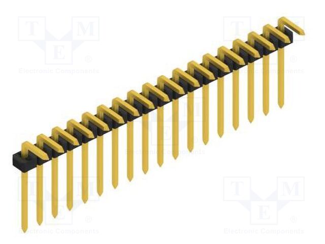 Connector: pin strips; pin header; male; PIN: 18; 2mm; THT; 1x18