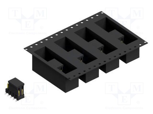Connector: pin strips; pin header; male; PIN: 10; 2.54mm; SMT; 2x5