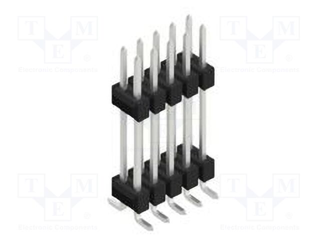 Connector: pin strips; pin header; male; PIN: 10; 2.54mm; SMT; 2x5