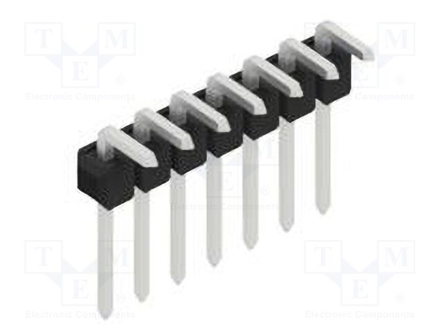 Connector: pin strips; pin header; male; PIN: 7; 2.54mm; THT; 1x7