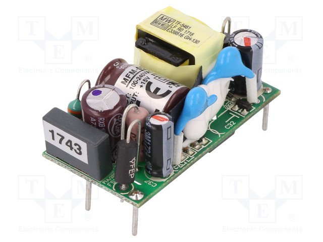 Power supply: switched-mode; 5W; 80÷264VAC; OUT: 1; 330mA; -40÷85°C