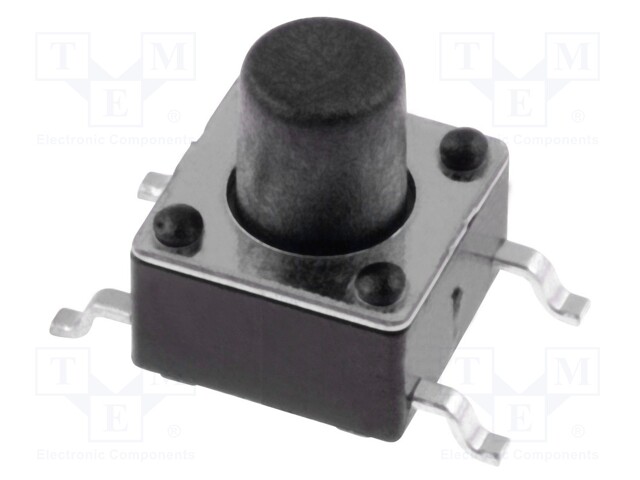Microswitch TACT; SPST-NO; Pos: 2; 0.05A/12VDC; SMT; none; 1.6N