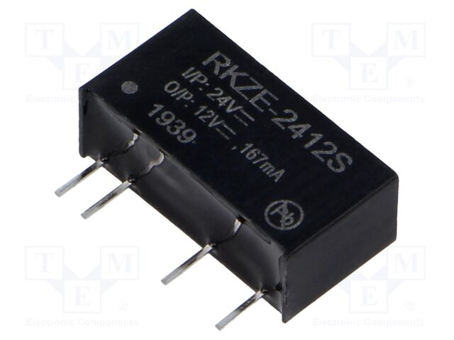 Converter: DC/DC; 2W; Uin: 21.6÷26.4V; Uout: 12VDC; Iout: 167mA; SIP7
