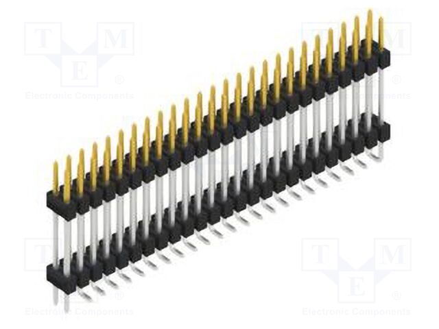 Connector: pin strips; pin header; male; PIN: 50; 2.54mm; SMT; 2x25