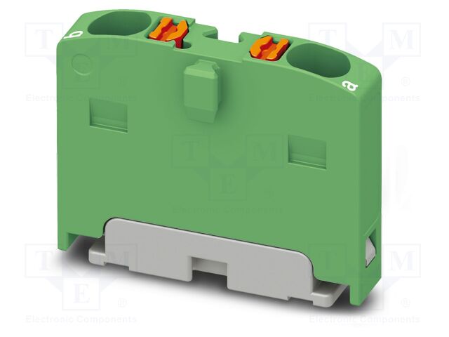 Splice terminal: rail; 17.5A; 450V; push-in; PA; L: 17.7mm; W: 4.2mm