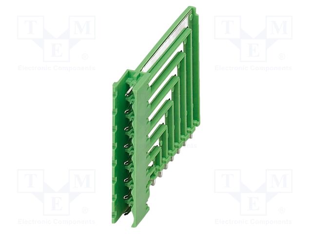 PCB headers, nominal cross section: 2.5 mm?, color: green, n