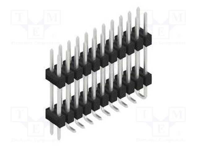 Connector: pin strips; pin header; male; PIN: 22; 2.54mm; SMT; 2x11