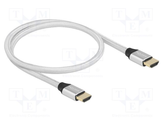 Cable; HDMI plug,both sides; textile; HDMI 2.1,Ultra High Speed
