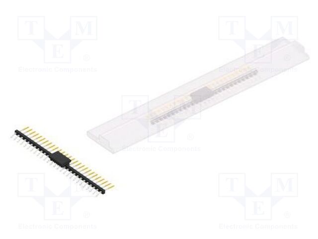 Connector: pin strips; pin header; male; PIN: 27; 2mm; SMT; 1x27