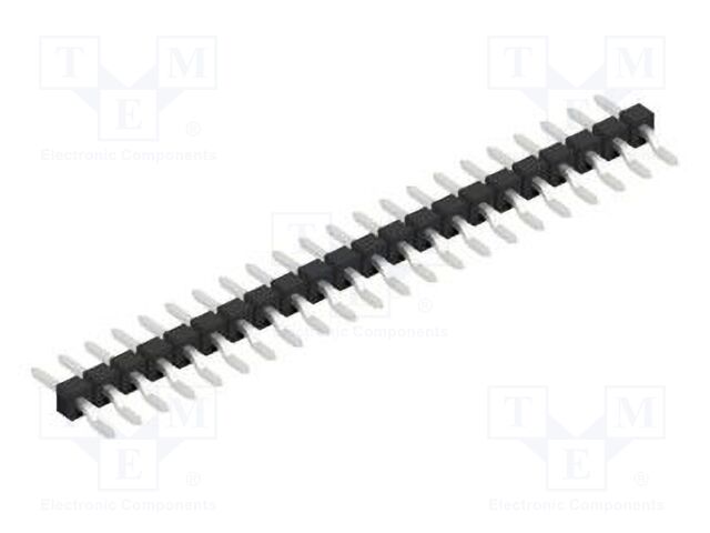 Connector: pin strips; pin header; male; PIN: 22; 2.54mm; SMT; 1x22