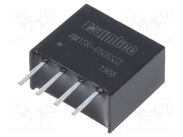 Converter: DC/DC; 750mW; Uin: 4.75÷5.25V; 5VDC; Iout: 150mA; SIP4