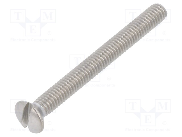 Screw; M4x40; Head: countersunk; slotted; 1mm; A2 stainless steel