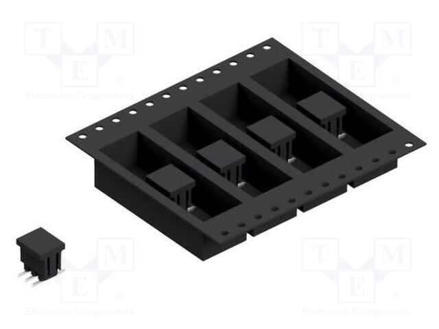 Connector: pin strips; pin header; male; PIN: 6; 2mm; SMT; 2x3; 100V