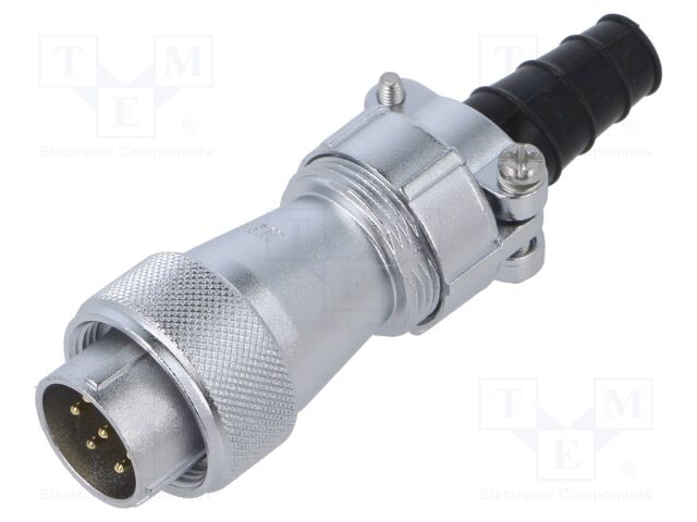 WF20; plug; male; PIN: 7; IP65; 8÷10.5mm; 10A; soldering; for cable