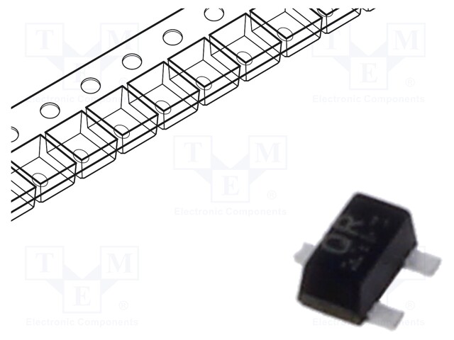 Transistor: N-MOSFET; unipolar; 20V; 0.2A; Idm: 0.4A; 0.15W; SC89