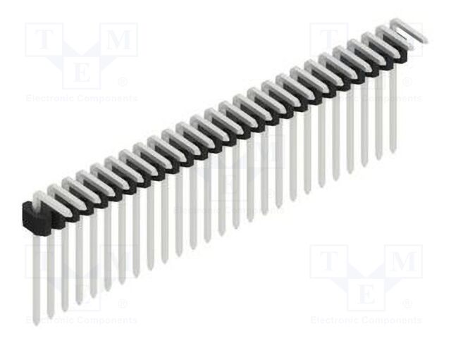 Connector: pin strips; pin header; male; PIN: 26; 1.27mm; THT; 1x26
