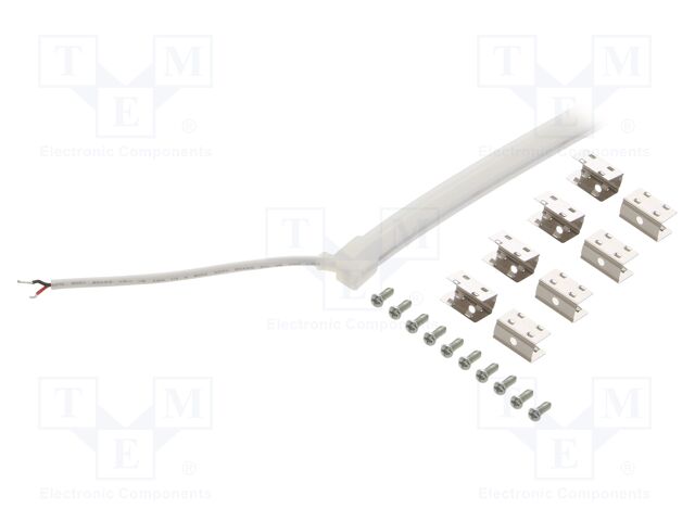 NEON LED tape; white warm; 24V; LED/m: 120; 8mm; IP65; 6W/m