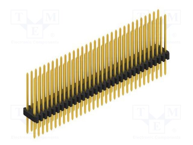 Connector: pin strips; pin header; male; PIN: 64; 1.27mm; THT; 2x32