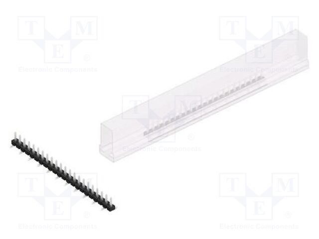 Connector: pin strips; pin header; male; PIN: 22; 2.54mm; SMT; 1x22