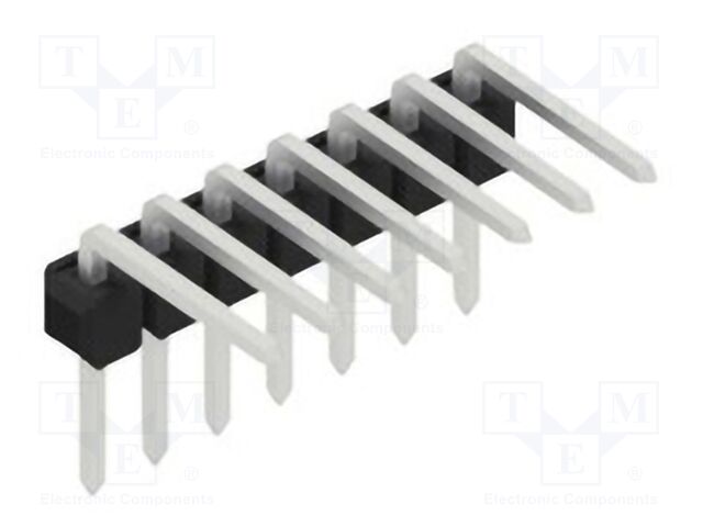 Connector: pin strips; pin header; male; PIN: 7; 2.54mm; THT; 1x7