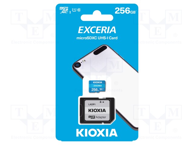 Memory card; SD XC Micro; 256GB; 100MB/s; Class 10 UHS U1