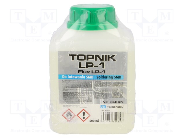 Flux: rosin based; halide-free,No Clean,Lead Free; liquid; 0.5l