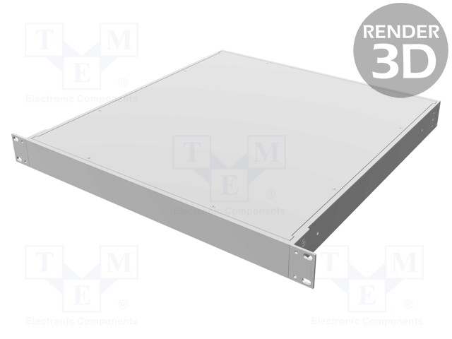 Enclosure: 19" standard; 1U; Enclos.mat: aluminium; Y: 457mm