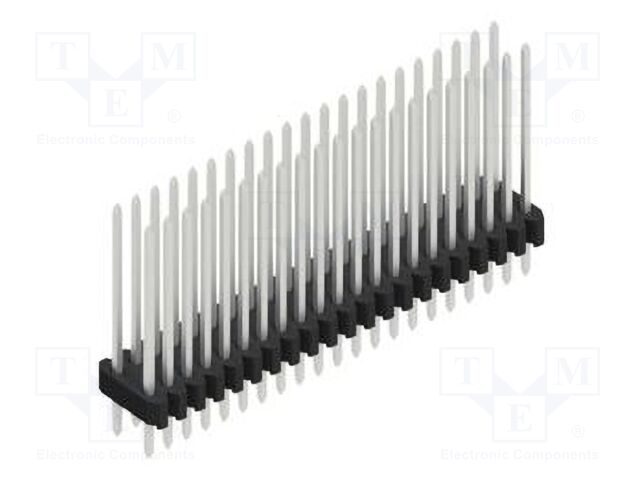 Connector: pin strips; pin header; male; PIN: 42; 1.27mm; THT; 2x21