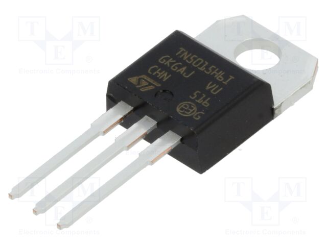 Thyristor, 600 V, 15 mA, 30 A, 50 A, TO-220AB, 3 Pins