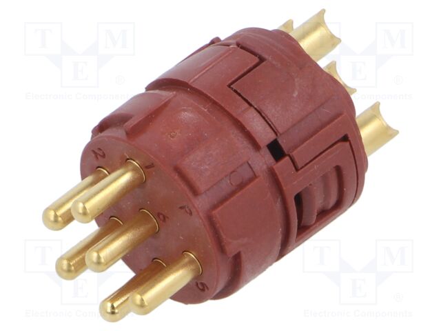 Connector: M23; PIN: 6; 6pin; soldering; 150V; 18A; Series: EPIC