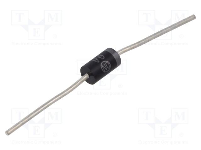 Standard Recovery Diode, 200 V, 3 A, Single, 1 V, 200 A